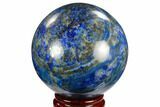 Polished Lapis Lazuli Sphere - Pakistan #123440-1